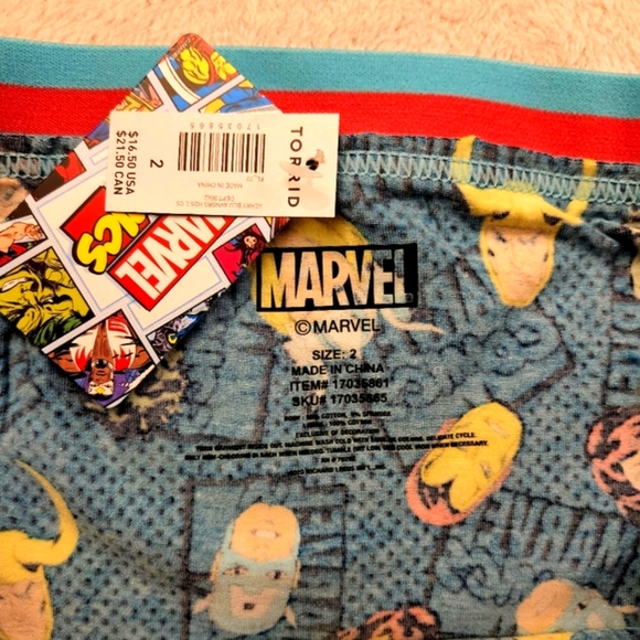 ❤️NWT VINTAGE TORRID PANTY - MARVEL AVENGERS THOR BLACK WIDOW HULK PLUS SIZE 2X - Picture 5 of 8